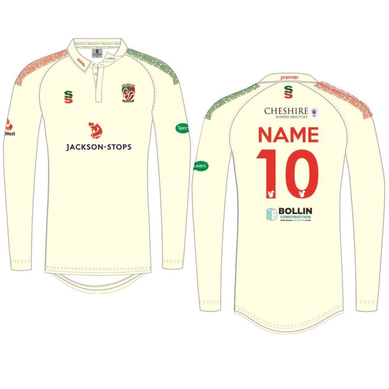 WILMSLOW CRICKET CLUB WHITE LONG SLEEVED SHIRT