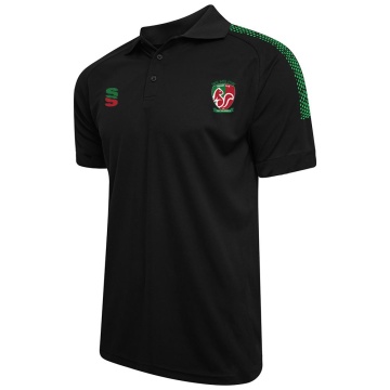 WILMSLOW CRICKET CLUB DUAL POLO BLACK