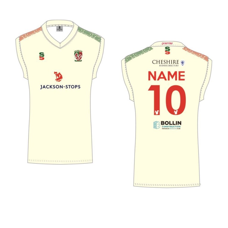 WILMSLOW CRICKET CLUB WHITE SLEEVELESS SWEATER