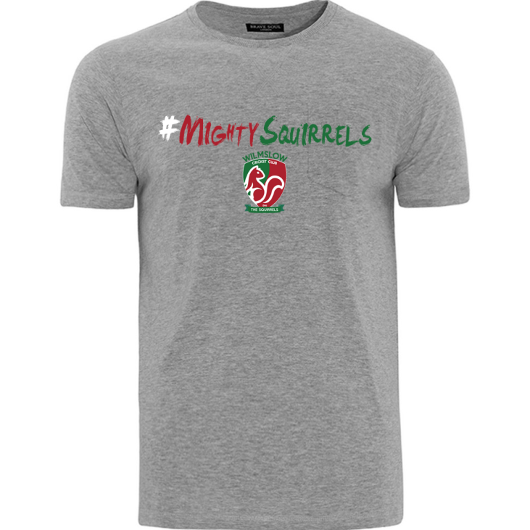WILMSLOW CRICKET CLUB CUSTOM-DESIGNED T-SHIRT - MIGHTY SQUIRREL